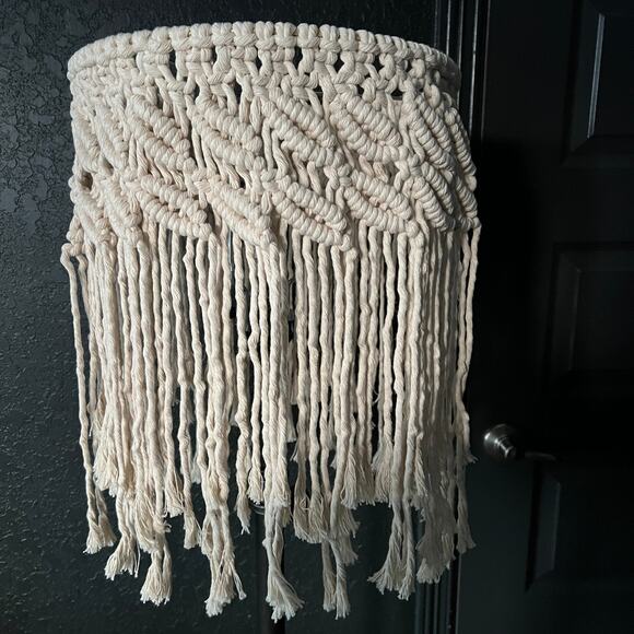 Macrame Spider Fit Lampshade For Floor or Table Lamp Handmade - Picture 2 of 9